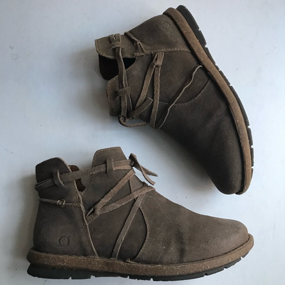 Born Boots Tarklin Ankle Boots Women's 10 Brown Suede Boho Gorpcore Outdoor - Picture 2 of 8